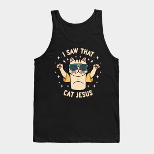 Cat Jesus Meme I Saw That Tank Top